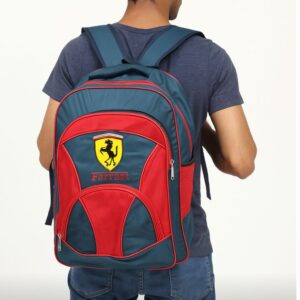 Red and blue  School bag