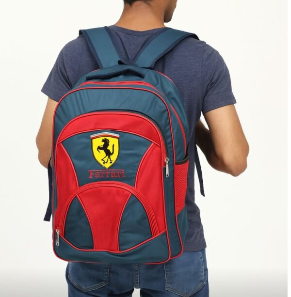 Red and blue  School bag