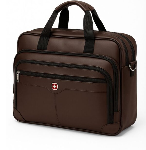 Laptop bag briefcase | office bag waterproof| Artificial leather bag - Image 3