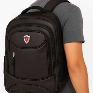Dark brown bag (artificial leather)