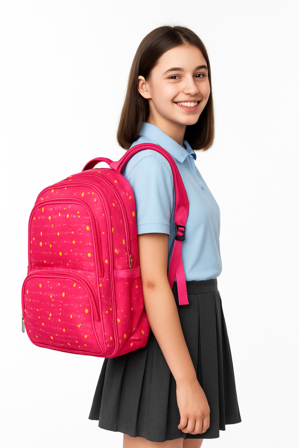 Pink School bag - Image 3