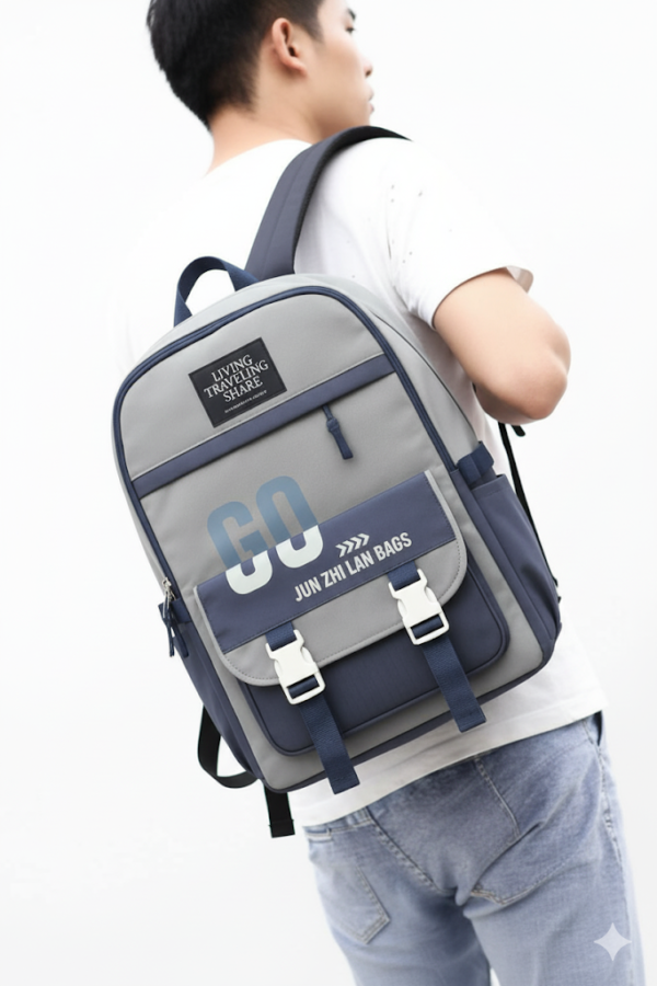 Light grey College bag - Image 2